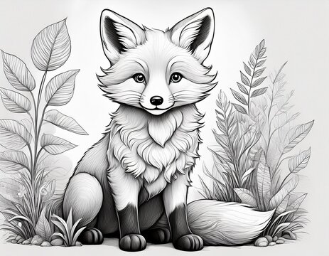 Ausmalbild Fuchs