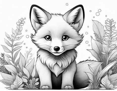 Ausmalbild Fuchs