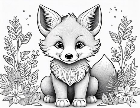 Ausmalbild Fuchs