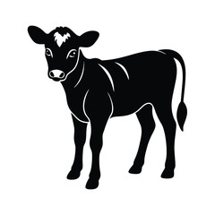 Isolated Calf Young Cow Vector Illustration