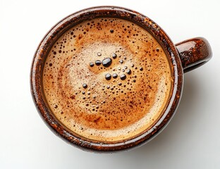 A cup of aromatic coffee