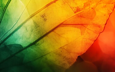 Obraz premium Colorful Leaf Veins Abstract