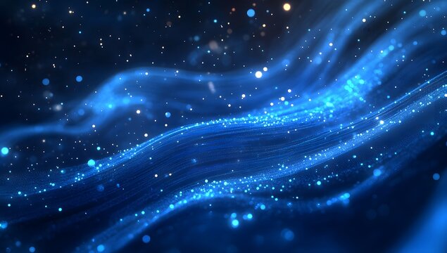 Abstract blue digital background with glowing connections and lines, representing the future of technology in data science and artificial intelligence.