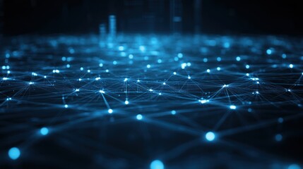 Obraz premium Abstract Network of Data Points