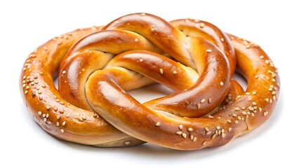Fototapeta premium Golden Braided Pretzel Ring