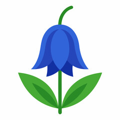 Bluebell icon on white background 