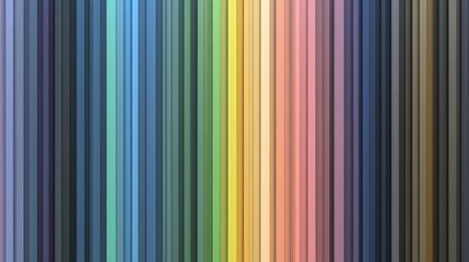 A spectrum of vertical color swatches, showcasing a wide range of hues.