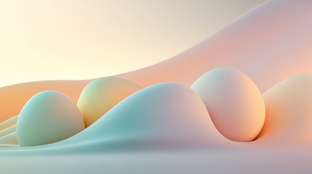 Abstract Easter gradient website hero section