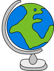 Globe illustration 