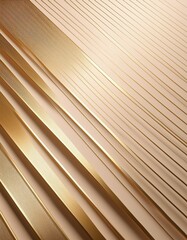 Obraz premium ベージュを基調に金色の細いラインが斜めに差し込むエレガントな構成。シンプルでありながらも印象的で、ビジネススライドやプレゼンテーションに最適なテンプレート