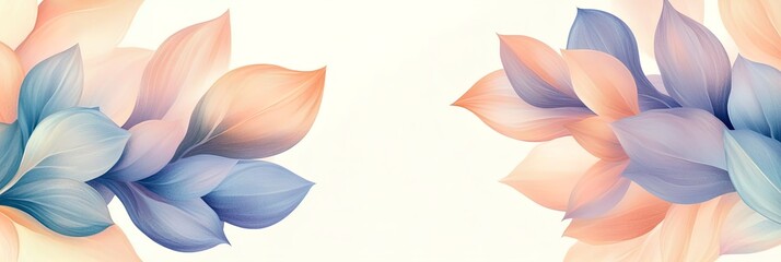 Abstract Easter gradient email footer pattern