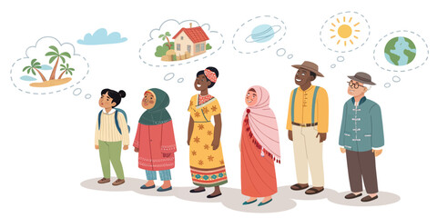 Diverse-People-Dreaming-Future-Goals-Aspirations-Illustration