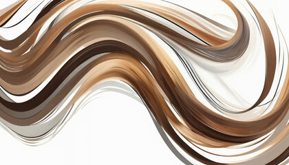 Abstract_Brown_Hair_Strands_Artwork_Waves_Lines