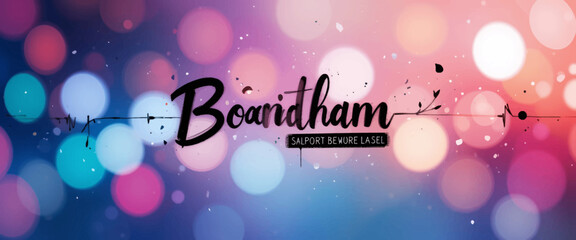Naklejka premium Boardham-Abstract-Bokeh-Background