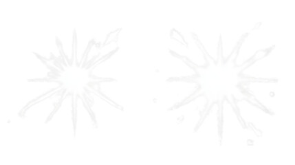 Bright Glowing Starburst Isolated on White Background