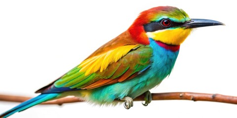 Obraz premium Colorful Bee-Eater Bird Aerial Photography: Stunning High-Angle Shots of European Bee-Eater in Flight