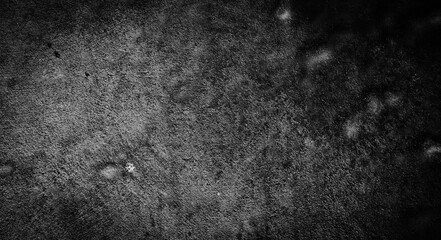Old cement wall texture background, rough pattern, black and gray in monochrome tone, gives a raw, rough and mysterious feeling for design, graphic, vintage, poster, digital art, nature.
