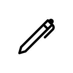 Single pen icon. Minimalist design vector