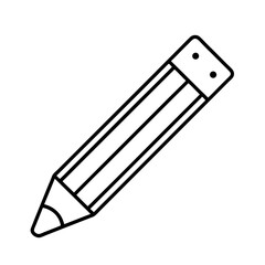 Cute pencil outline icon