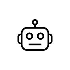 Obraz premium Robot icon set. perfect for representing technology, automation, or artificial intelligence.