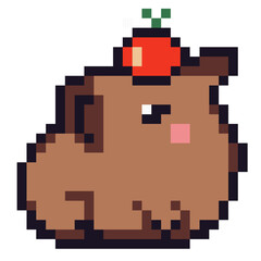 Pixel Art style illustration of animals	