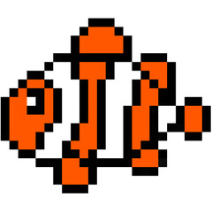 Pixel Art style illustration of animals	