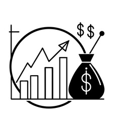 Investment Statistic With Money Illustration