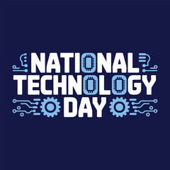 National Technology Day Celebration vector design