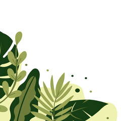 Tropical Leaf Corner