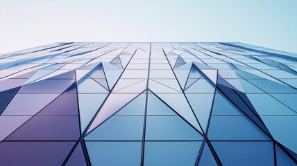 Minimal architectural symmetry in sleek modern buildings