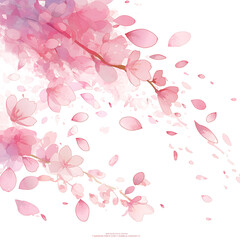 Floral flower vector Illustrations on white background