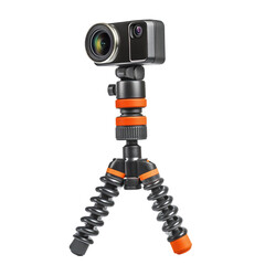 4K Action Camera on transparent background