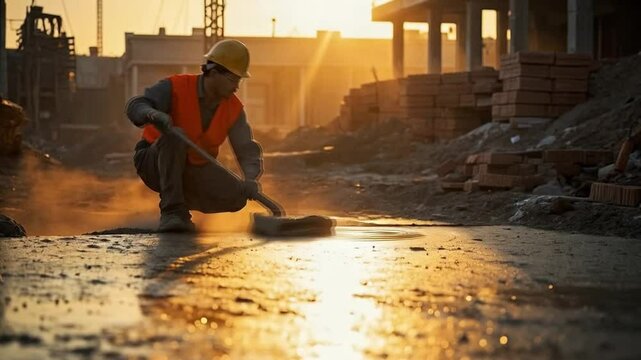 The pavers diligently cleaned the road, ensuring a smooth and tidy surface for pedestrians and vehicles alike.