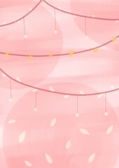 Pink party decoration romantic moment