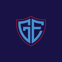 Corporate Shield Logo with Letter Combination