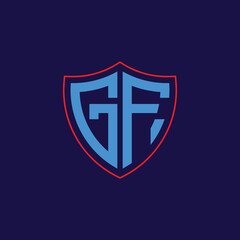 Corporate Shield Logo with Letter Combination