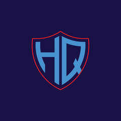 Corporate Shield Logo with Letter Combination