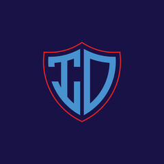 Corporate Shield Logo with Letter Combination