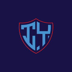 Corporate Shield Logo with Letter Combination