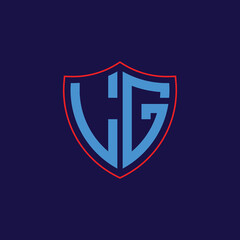 Corporate Shield Logo with Letter Combination