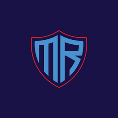 Corporate Shield Logo with Letter Combination