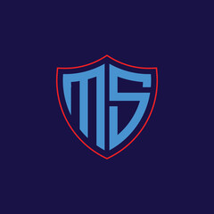 Corporate Shield Logo with Letter Combination