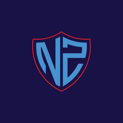 Corporate Shield Logo with Letter Combination