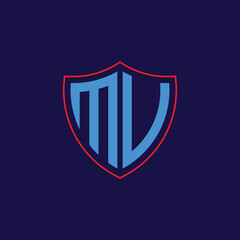 Corporate Shield Logo with Letter Combination