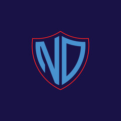 Corporate Shield Logo with Letter Combination