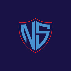 Corporate Shield Logo with Letter Combination