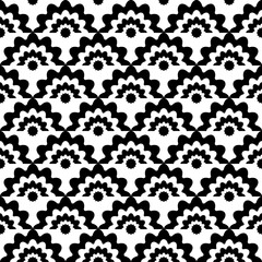 seamless pattern designed with abstract style and black color	