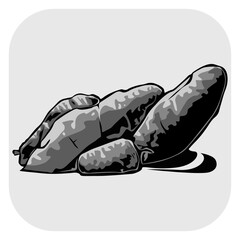 Stacked Stones Vector Illustration