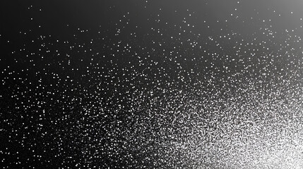 Obraz premium Dark grainy gradient background, black white gray monochrome abstract noise texture banner, header, backdrop design 