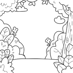 Background Scene View Tree Nature Earth Day Illustration